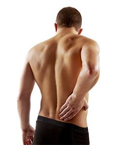 man suffering with back pain